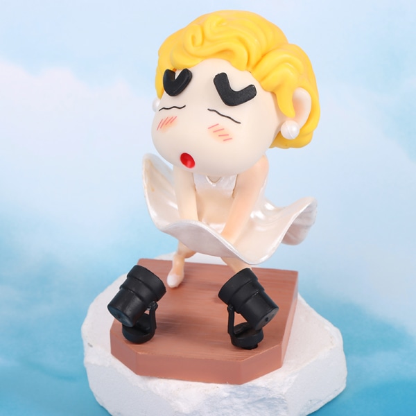 Ny Anime Figur Crayon Shin-Chan Cos Marilyn Monroe Periphera