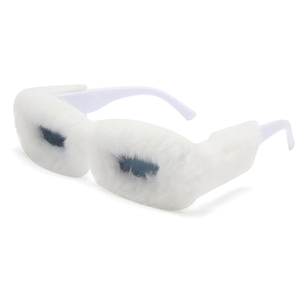Ullkantsolbriller Morsomme rektangulære briller Trendy Vinter Sha A3