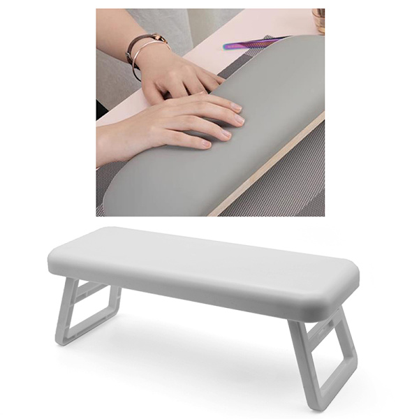 Sammenfoldelig Nail Art Pude Håndholder Pude Armlænsstøtte H White