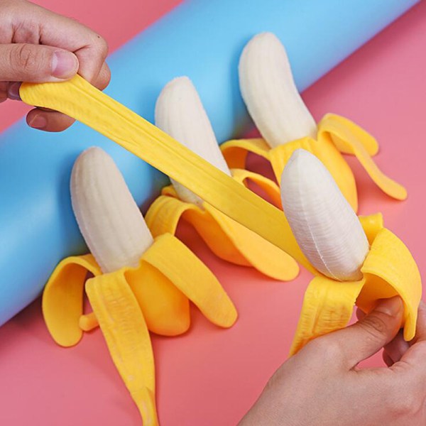 Elastisk simulering Banan Langsomt stigende Legetøj Stress Reliever Anti