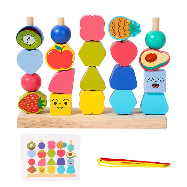 Montessori treperler mestringssett: Bygger finmotorikk StyleB