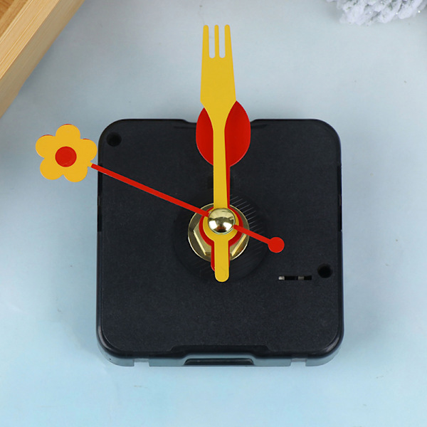 e Quartz Clock Movement Kit Spindel Mekanisme Deler Blomster Folk