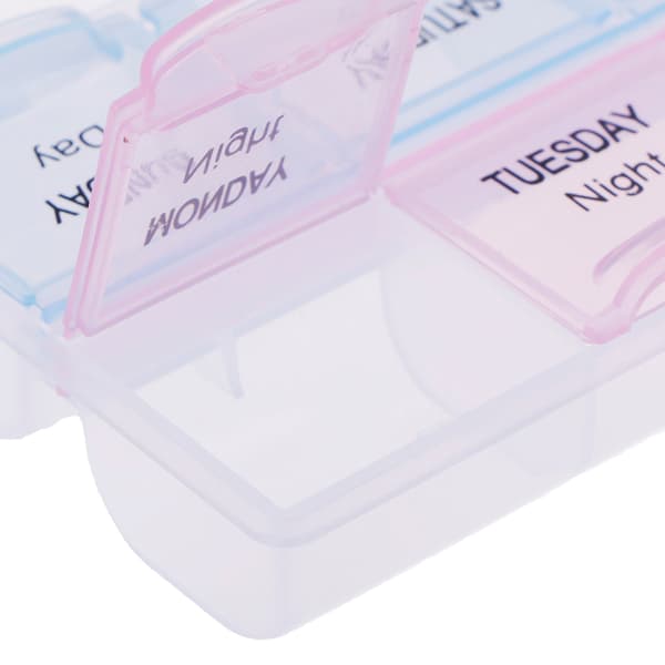 1 st 7-dagars Pill Box Medicine Tablett Dispenser Organizer Weekly S