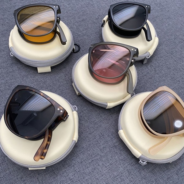 Kvinners mote sammenleggbare solbriller Damemerke designerglass A5