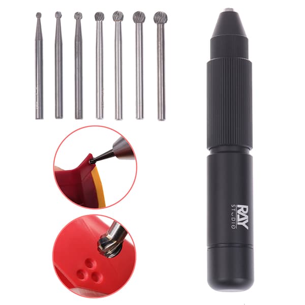 1/7 stk 2,0 mm~5,0 mm valgfri kuglebor til modeldetaljemodifikation hand drill