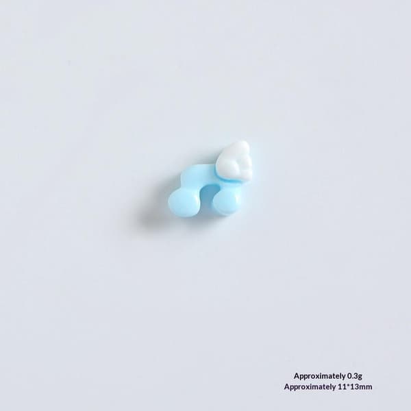 e Pastel Harpiks Musiknode Charms Med Englevinge Design Til DIY Yellow