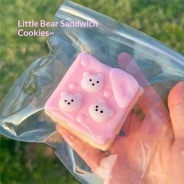 Långsam återhämtning Kex Squishy Leksak Ultramjuk Textur Leksak A2