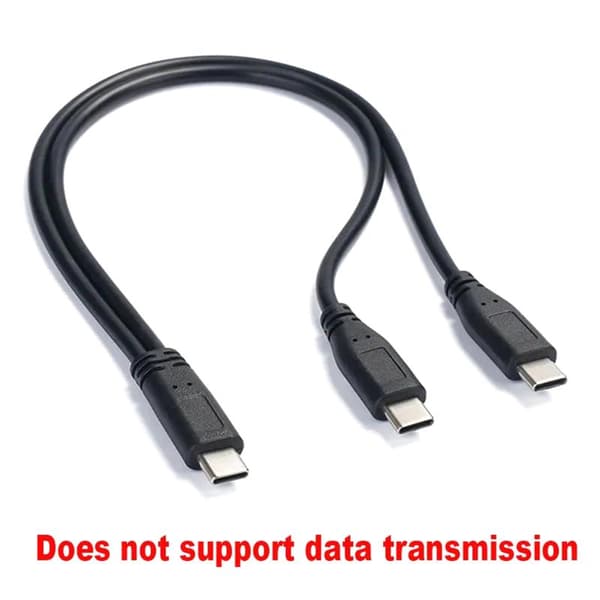 USB C-kabeldelare Typ C 1 till 2 förlängningskabel för PC B