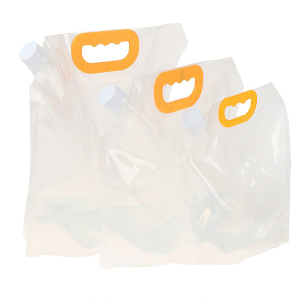1 stk 1/1,5/2,5/5/10L Gjenbrukbare gjennomsiktige drikkeposer Drikkeflasker XL（10L）