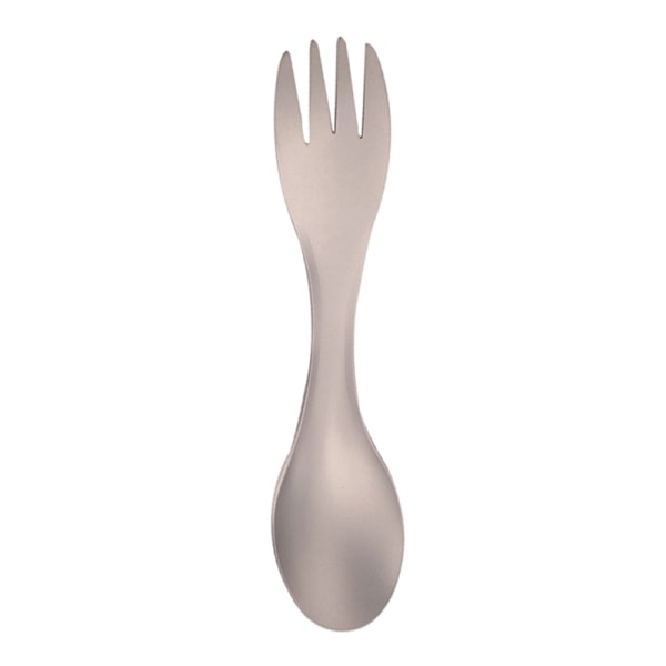 Titanium Spork Spoon Outdoor Camping Picnic Kaksikäyttöinen Titani