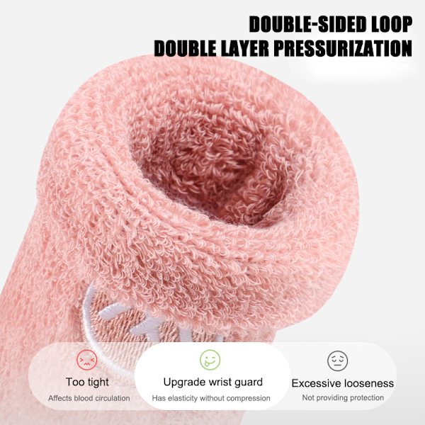 Et par håndkle håndleddsbeskyttere Svetteabsorberende håndkle håndleddsbeskyttere Ba gray a pair