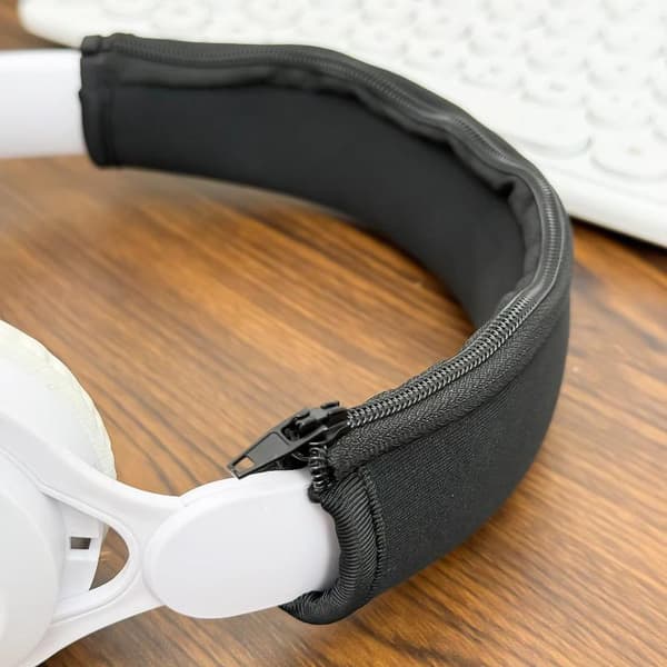 Elastisk Headset Ørekoppedæksel Universal Blødt Hovedtelefon Hovedbånd Black