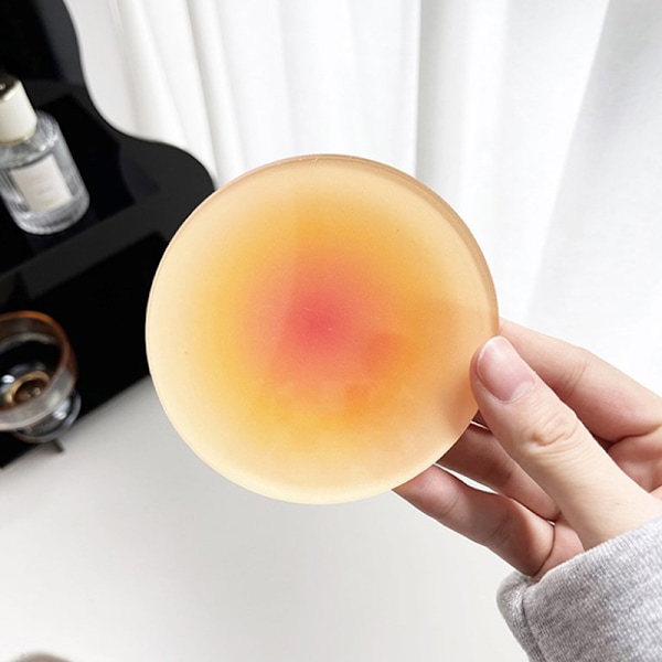 4 Farger Akryl Coasters Round Table Cup Mat Skyting Rekvisitter In Orange