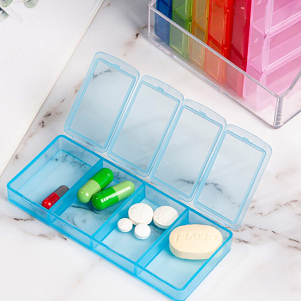 Pill Box Organizer Rese Pill Box Pill förvaringsfack Box