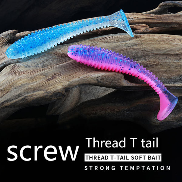 8 st Aohu Long Casting Road Runner 7.5CM3.65G Skruv T-tail Roa E