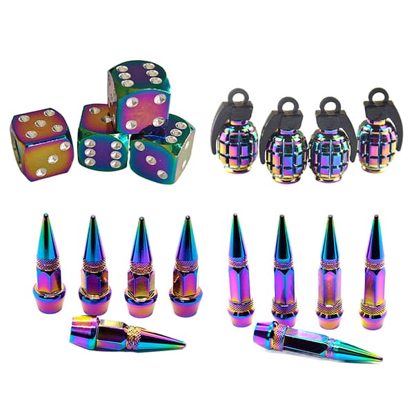 4/5PCS Däckventilhattar Anodiserad Aluminium Hjulventilskydd Tillbehör A15