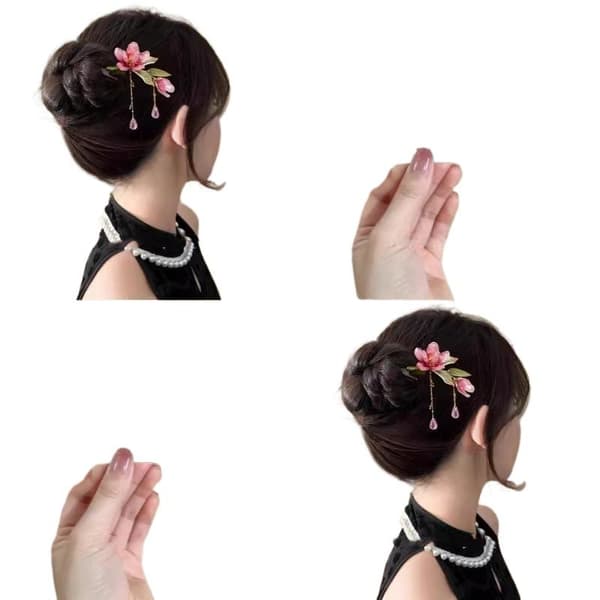 Blomsterhårpinne Hårnål Retro Tradisjonell Hanfu Blomst