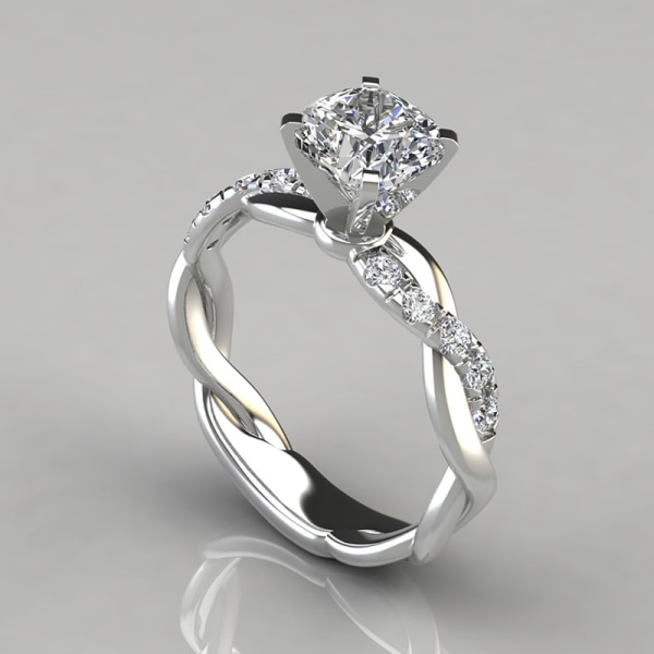 Mode Klassiska vigselringar Förlovningsringar Zircon Crystal S C 8