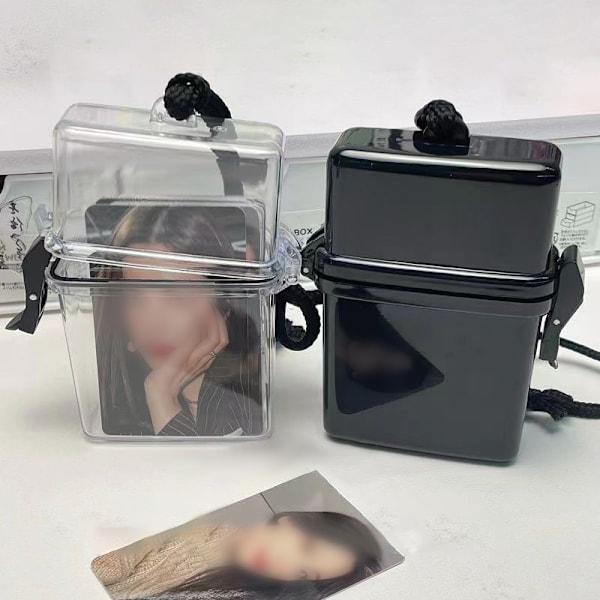 Ins Idol-kortförvaringslåda Dekorativt fotokort Vattentätt foto Transparent