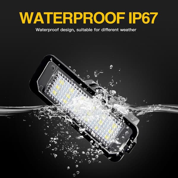1/2 stk 12V LED-skiltlys til bil for CC Eos Golf 4 5 6 1pcs