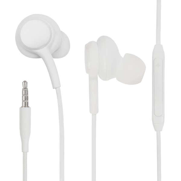 Kablede ørepropper Hodetelefoner In-Ear Håndfrie øretelefoner m/mikrofon  For White f694 | White | Fyndiq