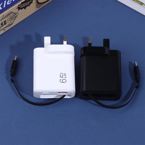 65W superrask Type C USB-telefonlader med teleskopisk funksjon A6
