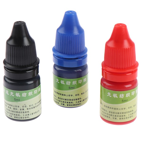 5ml tekstil tøj vandtæt blæk specielt blæk til studerende Chi Black