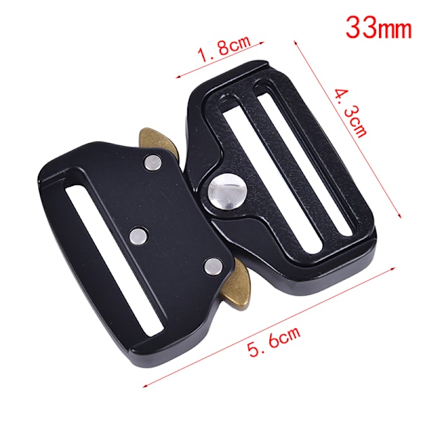 Quick Side Release Metal Strap Spænder Til Webbing Tasker Bagage 45mm