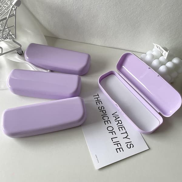 1st optiska ramar case kvinnor och män plast solglasögon White