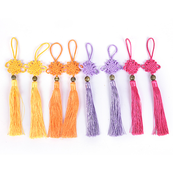 2 st  Knut Jubilant Tassel Heminredning Hänge DIY Hantverk Tas Red