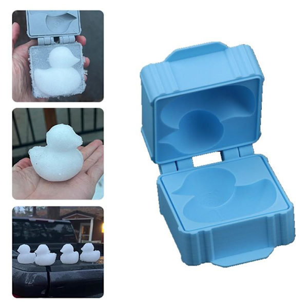 1 stk. risform DIY 3D dyreandform sushirisforme til su White Small
