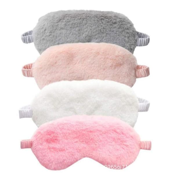 Sovmask Sovögonbindel Mjuk Plysch Ögonmasker för Tu Purple 1pc
