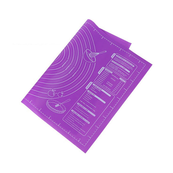 Silikonkakeark Liner Stekeplate Non Stick Rullende Deig P Purple 40*50cm