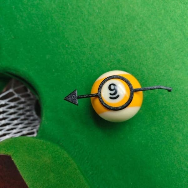 5 stk. Pool Billard Hjælp Træning Sigteguide Kugleposition Markør Black 5PCS