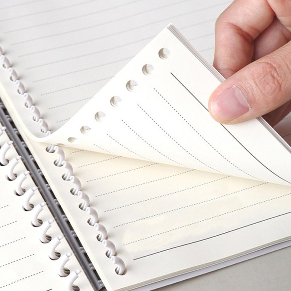 30 hull plastspiralringer for A4-papirnotebook-skrivesaker A21