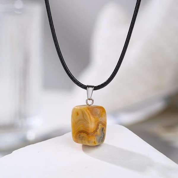 Naturlige Chakra Krystal Vedhæng Halskæder Polerede Assorterede Sten A2