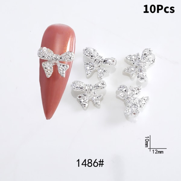 Hot Style Nail Art Diamond Bow Tredimensjonal Super Glitter A15