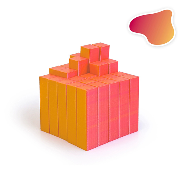 3D-printet terning Fidget Toy Terning Roterende Stressafslappende A5
