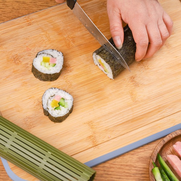 Vihreä muovinen sushi Kimbap Sushirulla Riisin valmistus Tee itse tikkuja Ro