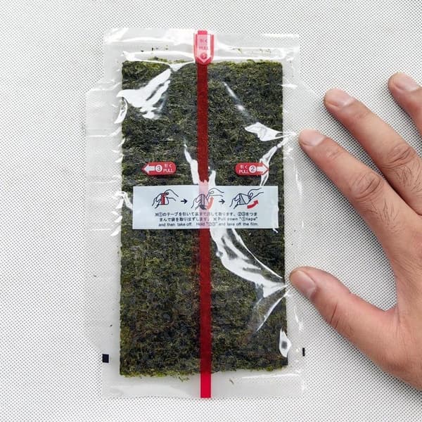 20/100 st triangulära risbollsförpackningspåsar Nori tång Sush D
