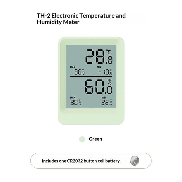 Högprecisions elektronisk väggmonterad LCD-temperaturfuktighet A1