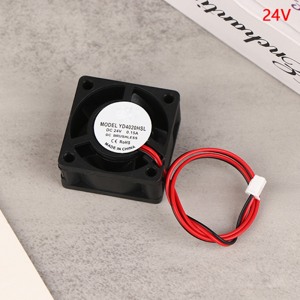 C 5V/12V/24V Computer CPU Køler Mini Køleblæser 40MM Lille Eks 24V