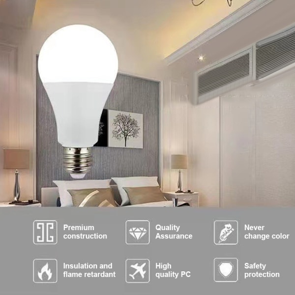 Led Glödlampa E27 Skruv Hembelysning Energisparande konstant C C