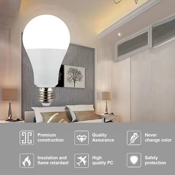 Led lyspære E27 skrue hjemmebelysning Energisparende konstant C D