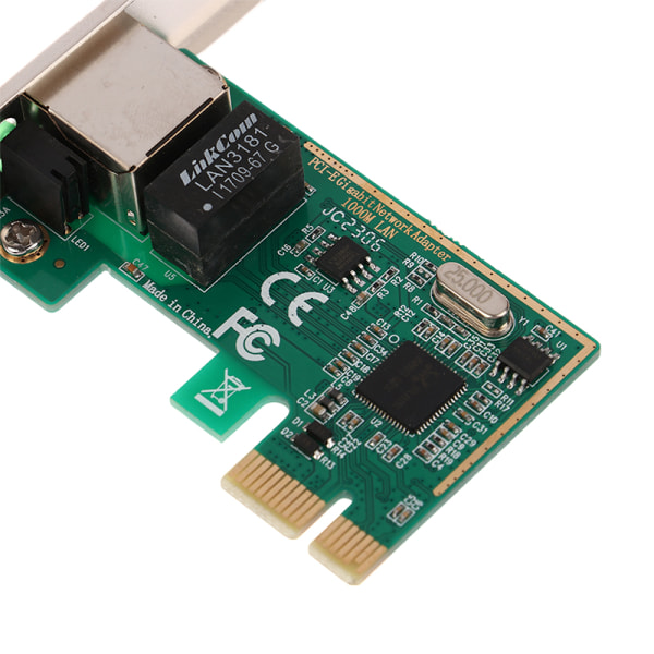 10/100/1000 Mbps Gigabit Ethernet LAN PCI Express PCI-E nettverk 1Set