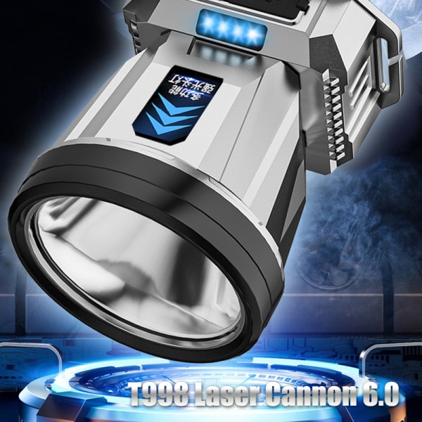 Super Bright oppladbar hodelykt 1200mAh High Power hodelykt white core