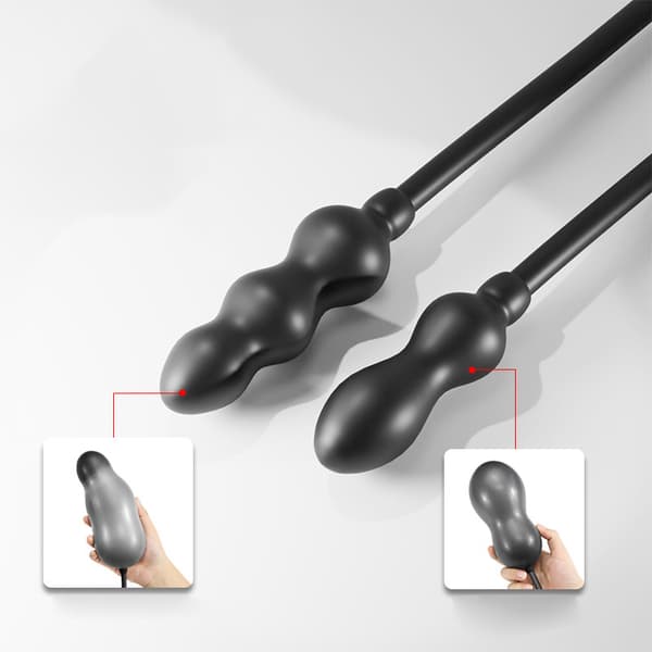 Oppustelig Analdildo med Ballon, Udvidbar Prostataseks C