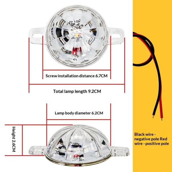 DC 12-80V 8W LED Stroboskopljus Underrede Ljus Hjälpbelysning 1