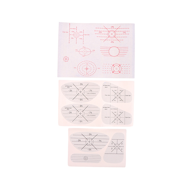 10 stk Golf Impact Stickers Klistremerke Overdimensjonerte etiketter Roll Balls A