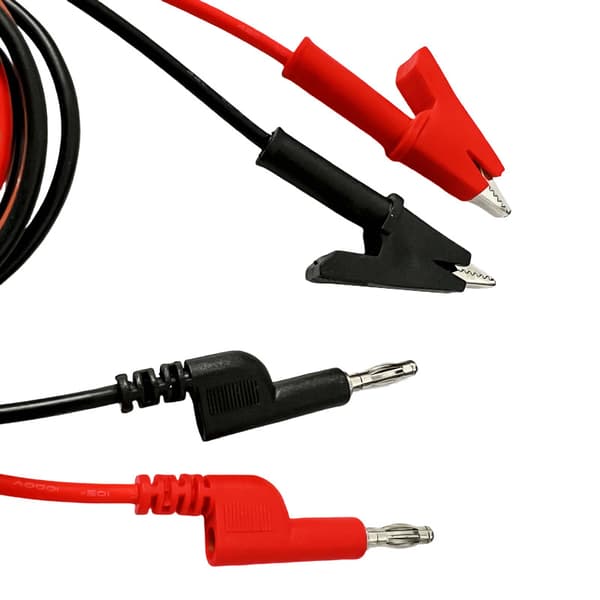 1 par 20A multimeter krokodilklämma testkablar 4mm banankontakt 1 pair